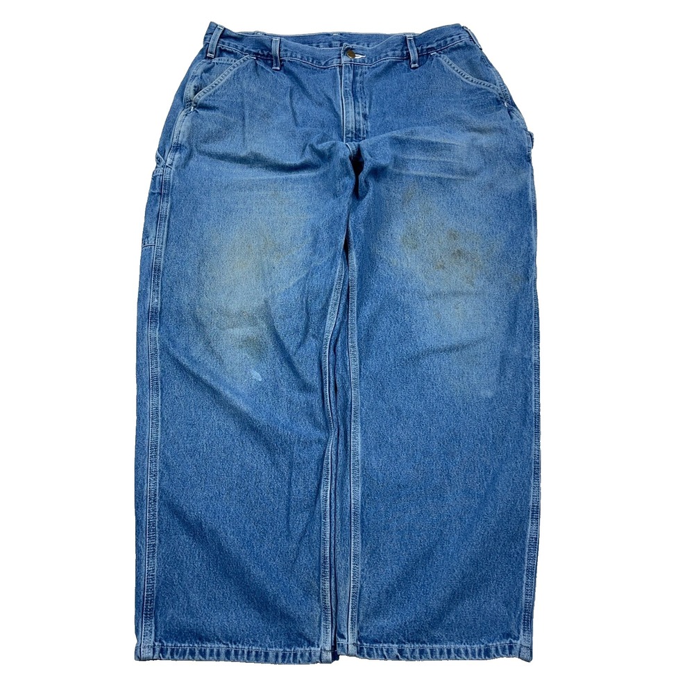 Carhartt Jeans Men 38x28 Carpenter Dungaree Fit Baggy VTG Y2K Distressed B13